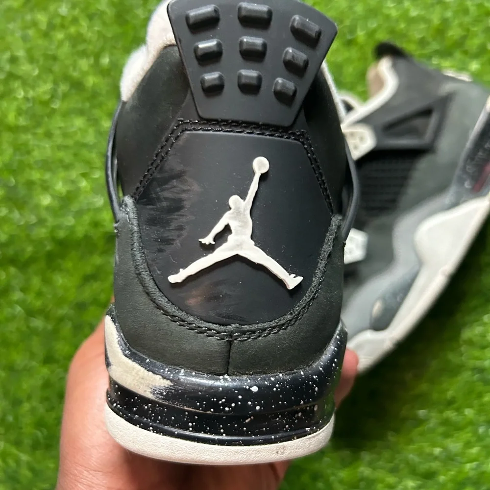 Air Jordan 4 Retro Fear 2024 GS Size 7Y Black Anthracite FQ8213-002 No Box